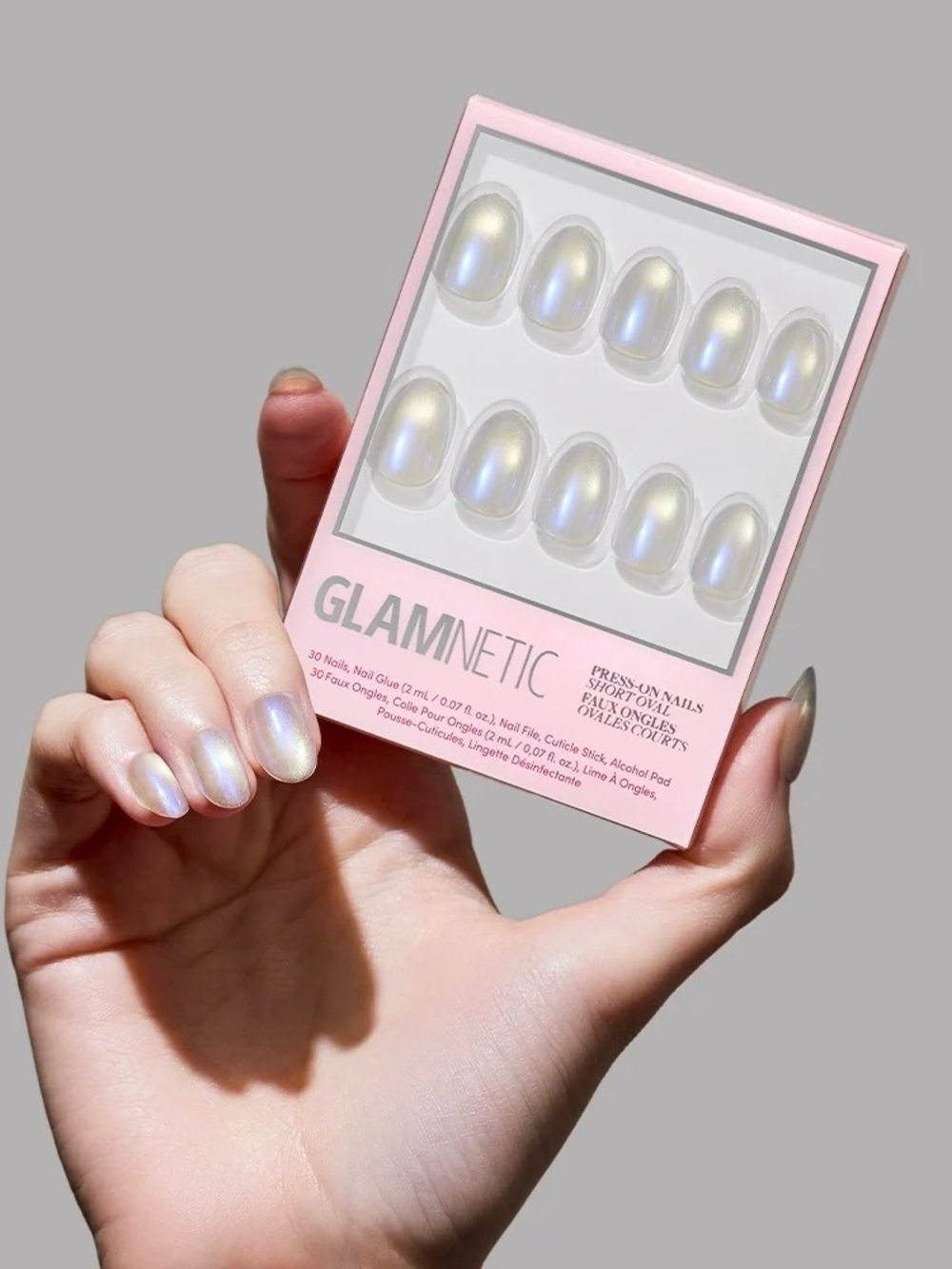 2 for $24 - Glamnetic Press-On Nails - Silver Siren